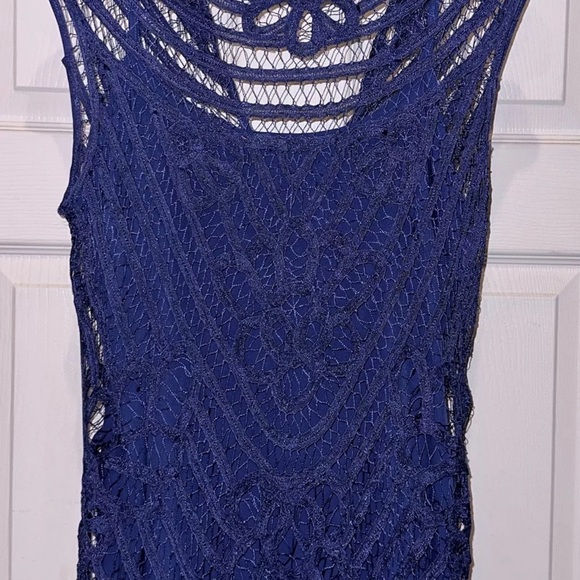 Lauren Ralph Lauren Blue Lace Maxi Dress – Size 12 – NWT - Picture 7 of 9